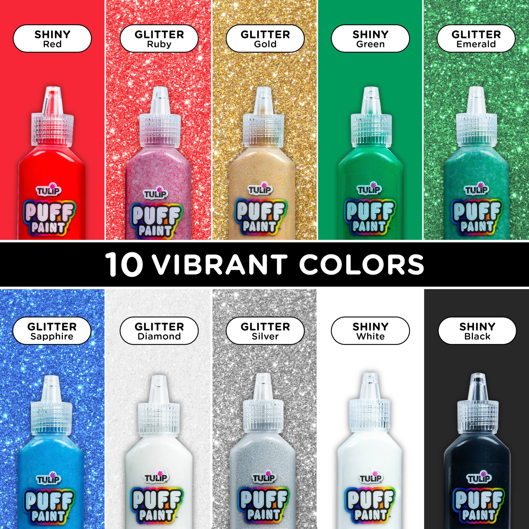 Tulip® Glitter Puff Paint Set